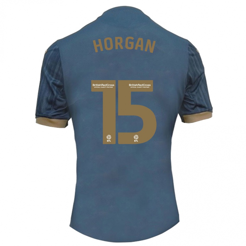 Mujer Fútbol Camiseta Gwenan Horgan #15 Verde Azulado Oscuro 2ª Equipación 2023/24 Perú