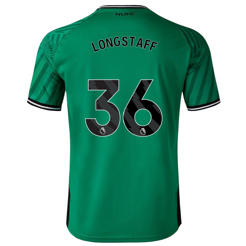 Mujer Fútbol Camiseta Sean Longstaff #36 Verde 2ª Equipación 2023/24 Perú