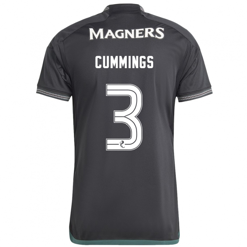 Mujer Fútbol Camiseta Sydney Cummings #3 Negro 2ª Equipación 2023/24 Perú