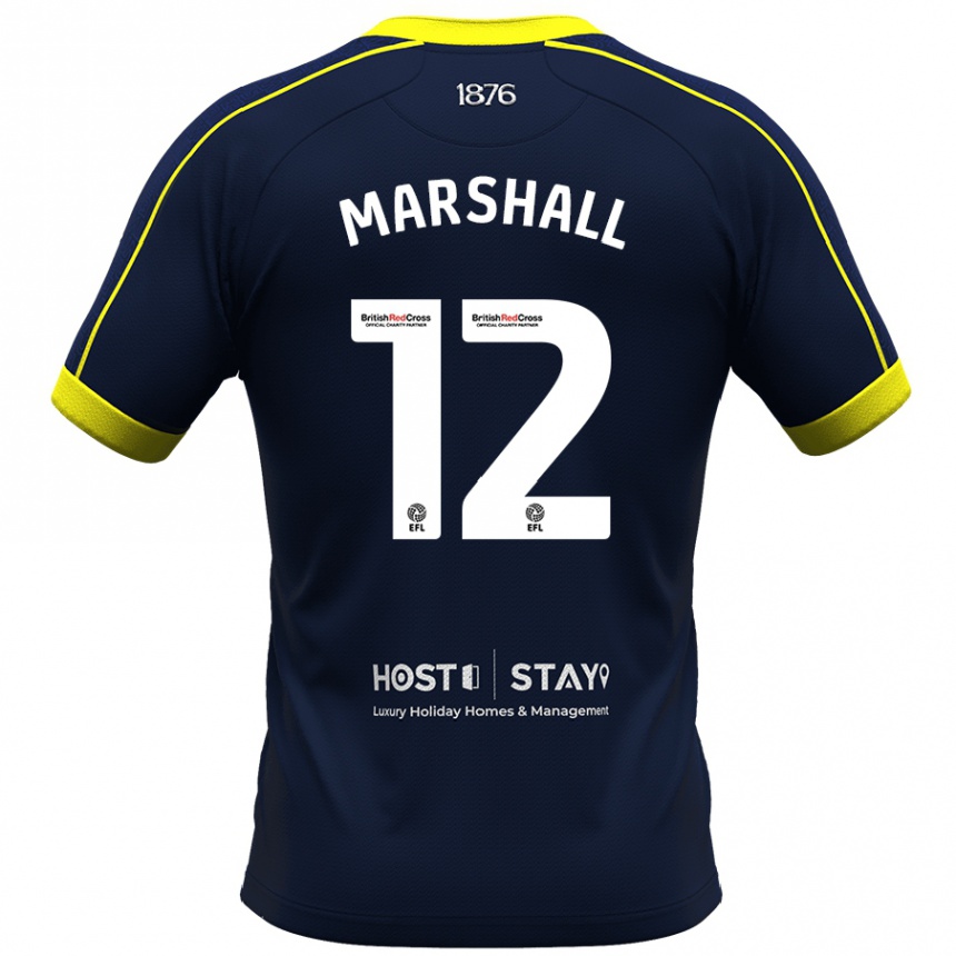 Mujer Fútbol Camiseta Eve Marshall #12 Armada 2ª Equipación 2023/24 Perú