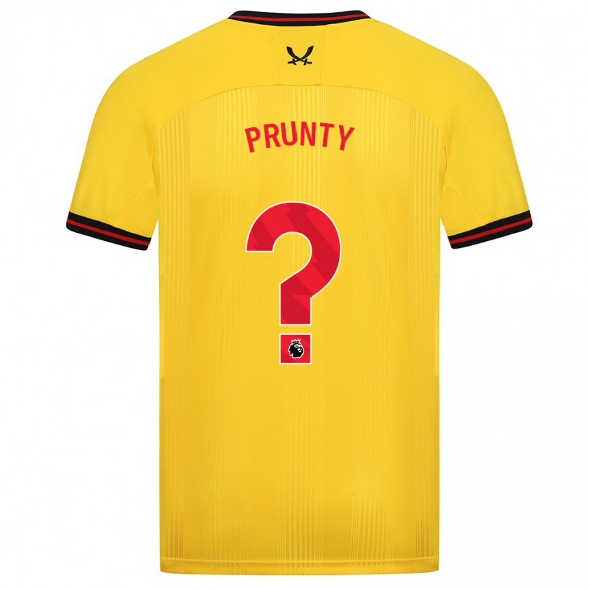 Mujer Fútbol Camiseta Jayden Prunty #0 Amarillo 2ª Equipación 2023/24 Perú