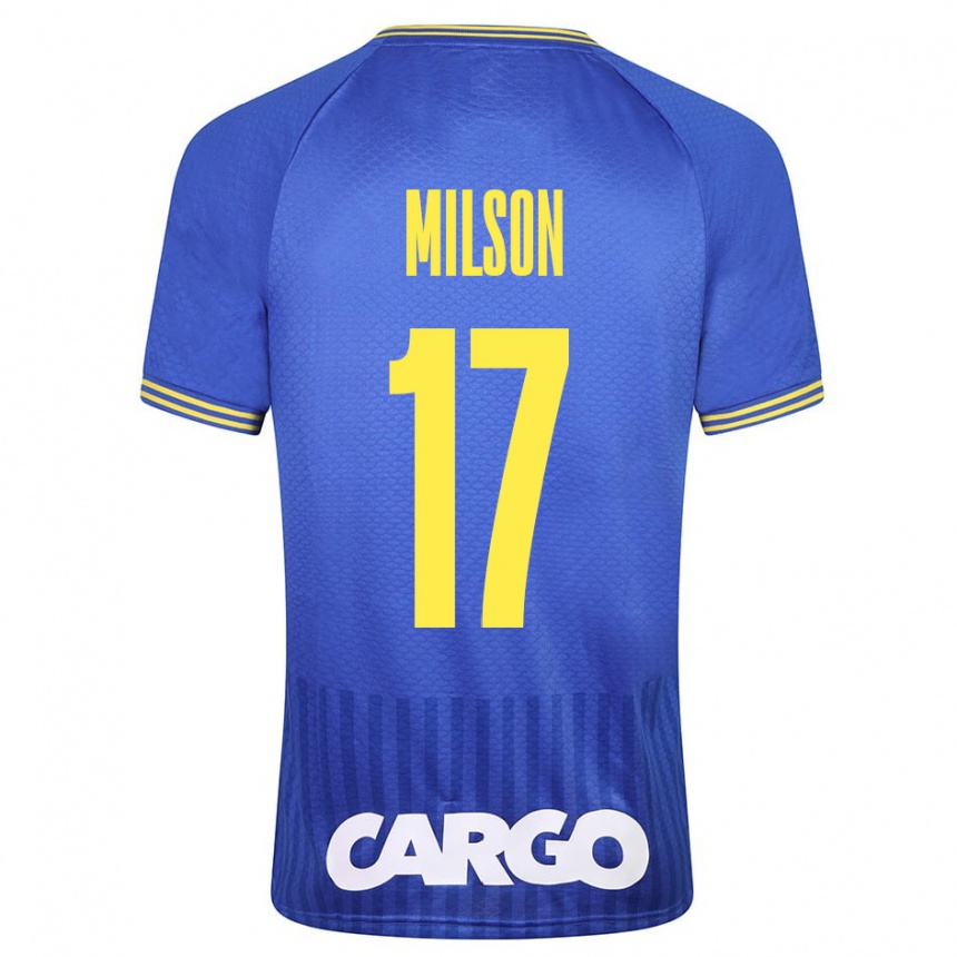 Mujer Fútbol Camiseta Milson #17 Azul 2ª Equipación 2023/24 Perú