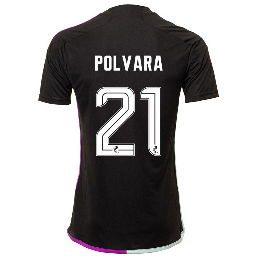 Mujer Fútbol Camiseta Dante Polvara #21 Negro 2ª Equipación 2023/24 Perú