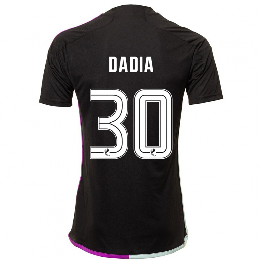 Mujer Fútbol Camiseta Or Dadia #30 Negro 2ª Equipación 2023/24 Perú