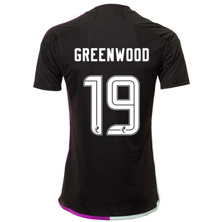 Mujer Fútbol Camiseta Brodie Greenwood #19 Negro 2ª Equipación 2023/24 Perú