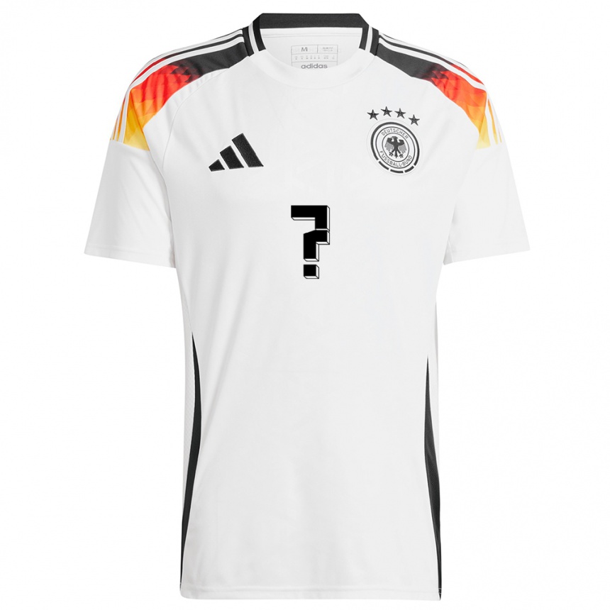 Niño Fútbol Camiseta Alemania Su Nombre #0 Blanco 1ª Equipación 24-26 Perú