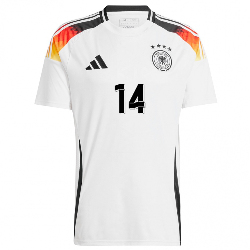 Niño Fútbol Camiseta Alemania Marton Dardai #14 Blanco 1ª Equipación 24-26 Perú