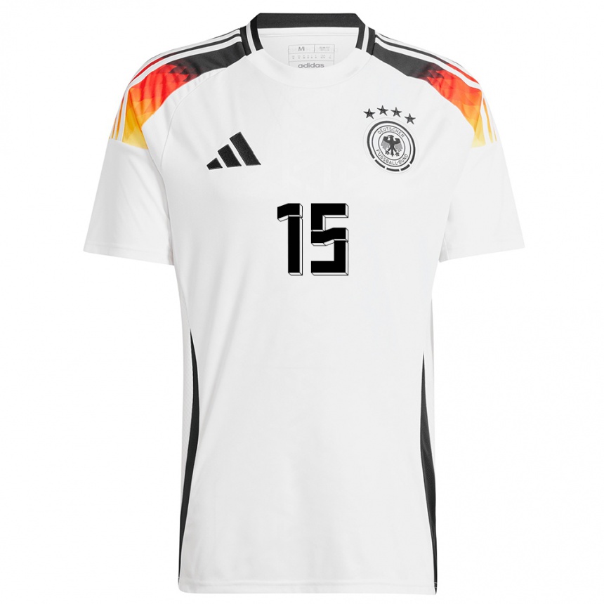 Niño Fútbol Camiseta Alemania Niklas Sule #15 Blanco 1ª Equipación 24-26 Perú