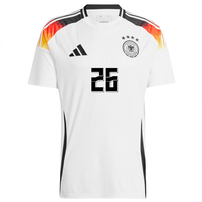 Niño Fútbol Camiseta Alemania Christian Günter #26 Blanco 1ª Equipación 24-26 Perú