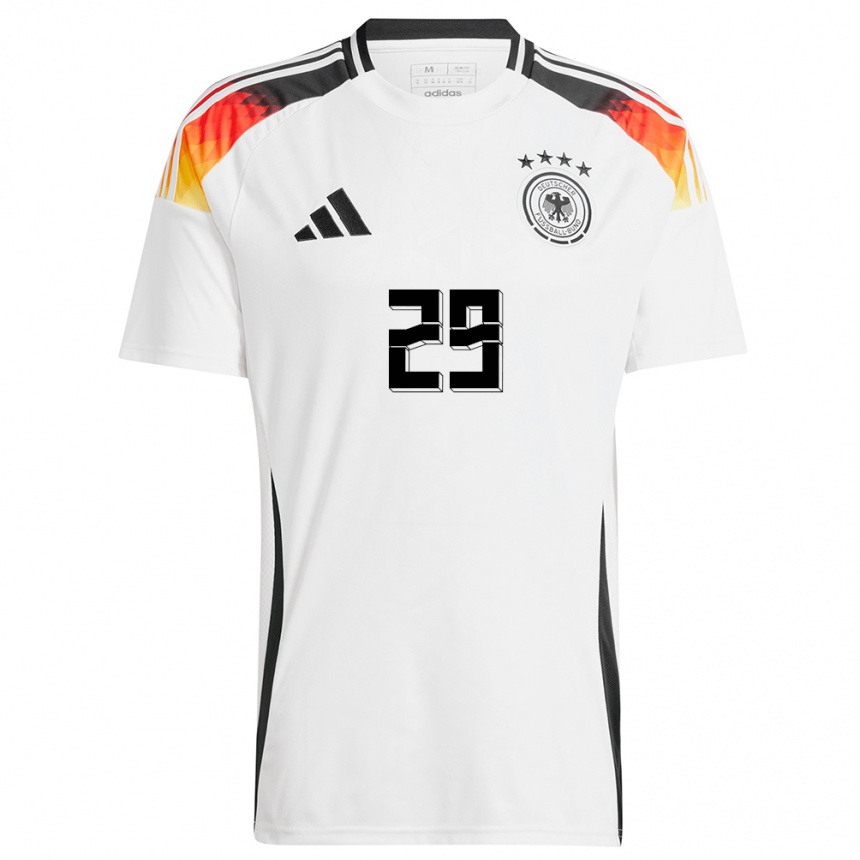 Niño Fútbol Camiseta Alemania Selina Cerci #29 Blanco 1ª Equipación 24-26 Perú