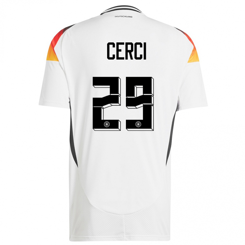 Niño Fútbol Camiseta Alemania Selina Cerci #29 Blanco 1ª Equipación 24-26 Perú