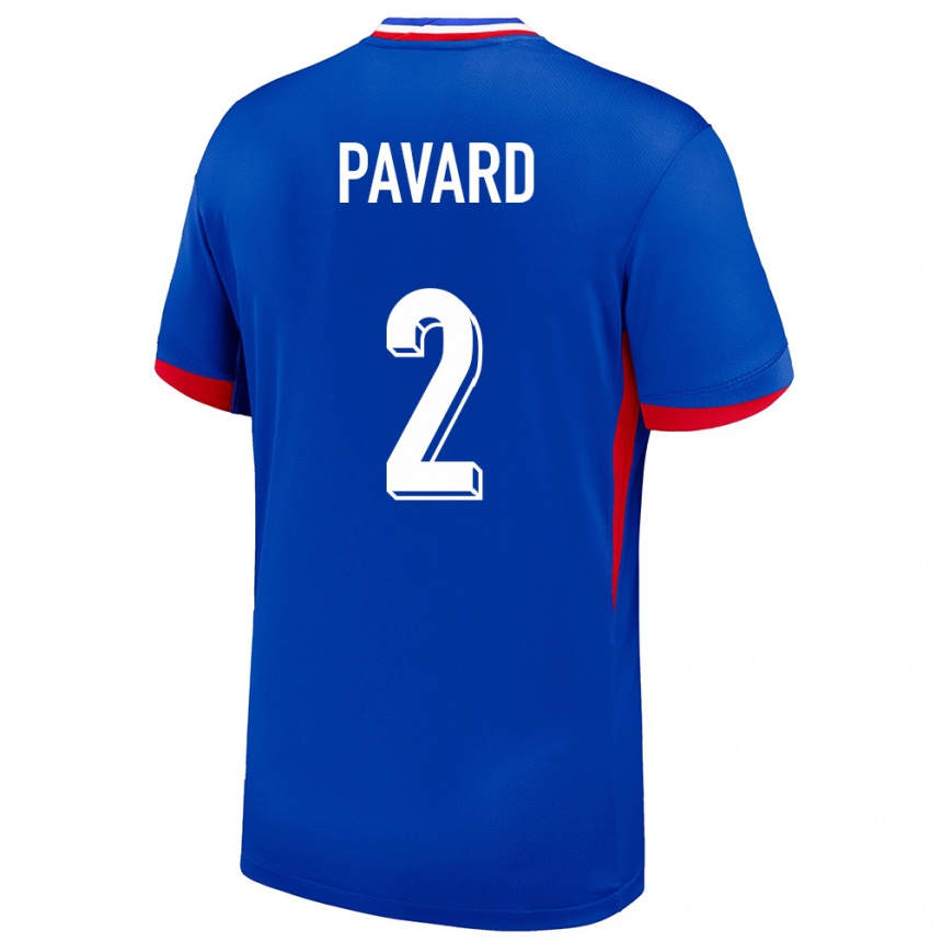 Niño Fútbol Camiseta Francia Benjamin Pavard #2 Azul 1ª Equipación 24-26 Perú