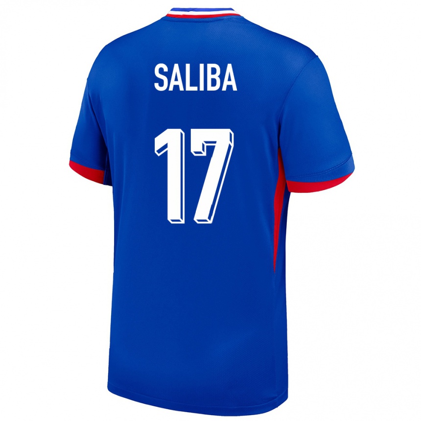 Niño Fútbol Camiseta Francia William Saliba #17 Azul 1ª Equipación 24-26 Perú