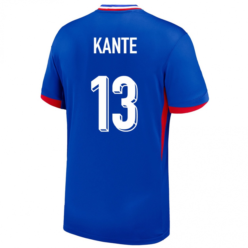 Niño Fútbol Camiseta Francia N Golo Kante #13 Azul 1ª Equipación 24-26 Perú