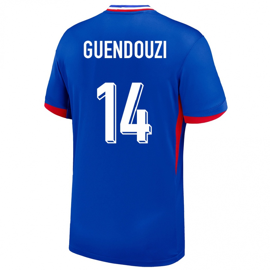 Niño Fútbol Camiseta Francia Matteo Guendouzi #14 Azul 1ª Equipación 24-26 Perú