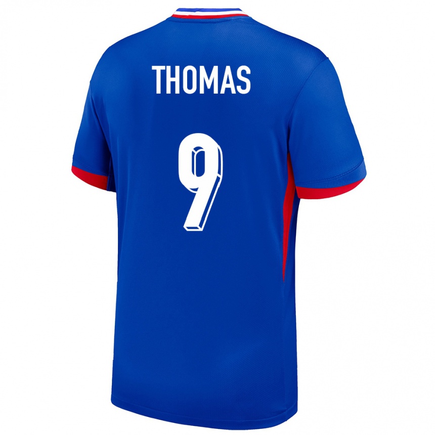 Niño Fútbol Camiseta Francia Lindsey Thomas #9 Azul 1ª Equipación 24-26 Perú