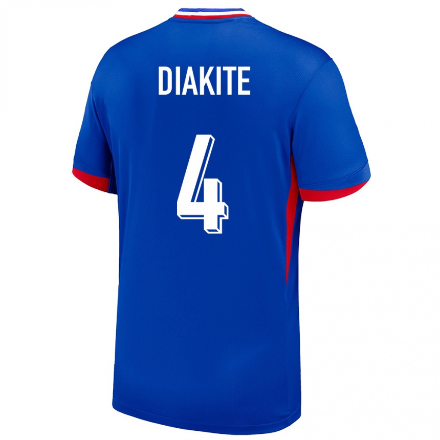 Niño Fútbol Camiseta Francia Bafode Diakite #4 Azul 1ª Equipación 24-26 Perú