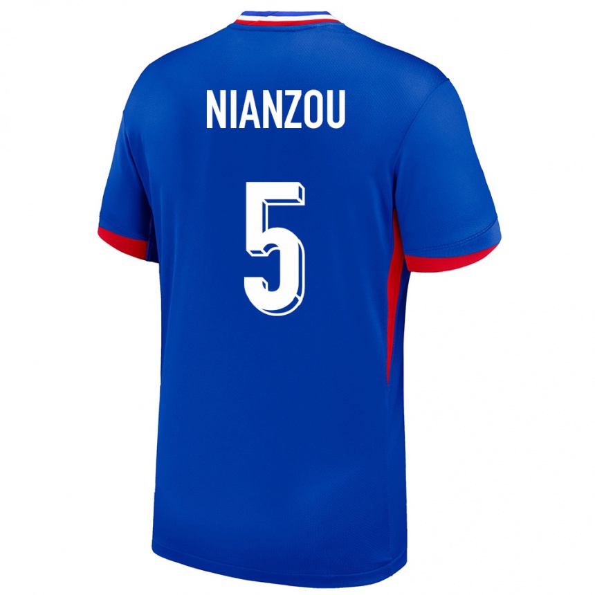 Niño Fútbol Camiseta Francia Tanguy Nianzou #5 Azul 1ª Equipación 24-26 Perú