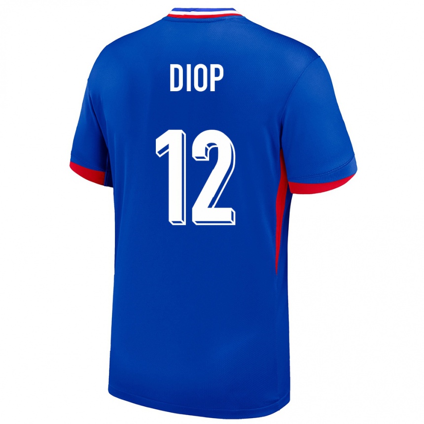 Niño Fútbol Camiseta Francia Sofiane Diop #12 Azul 1ª Equipación 24-26 Perú