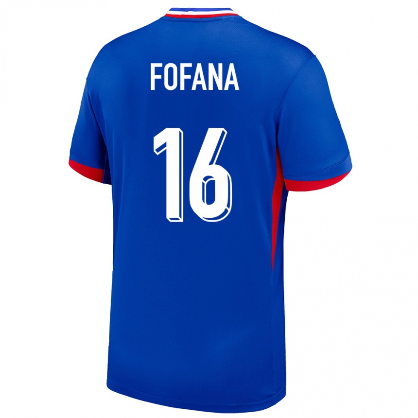 Niño Fútbol Camiseta Francia Yahia Fofana #16 Azul 1ª Equipación 24-26 Perú