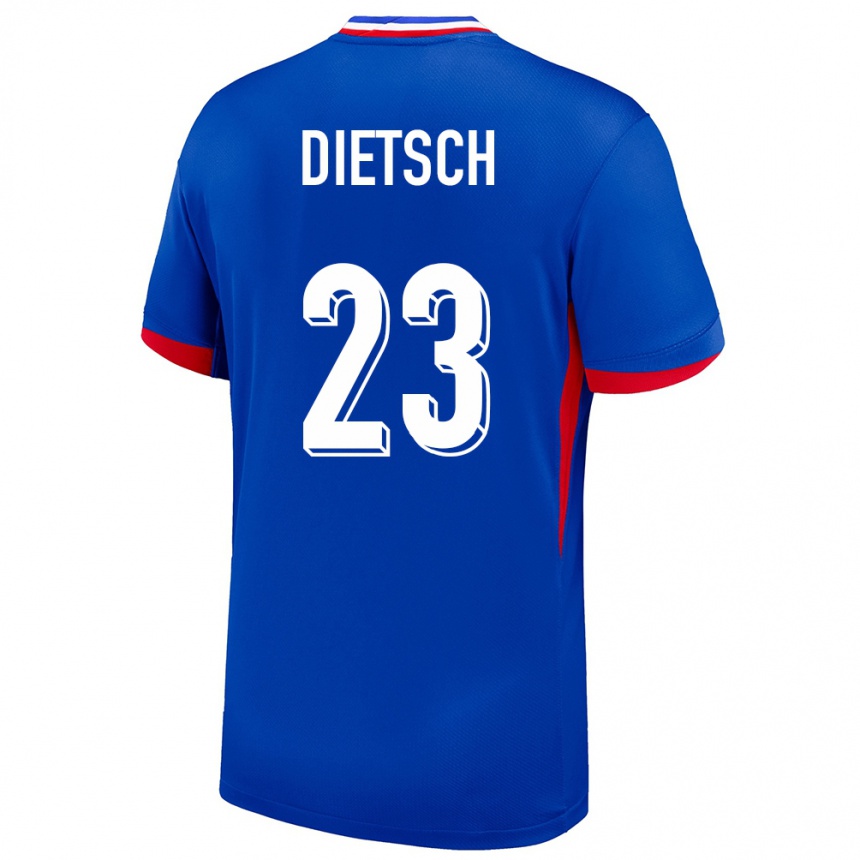 Niño Fútbol Camiseta Francia Guillaume Dietsch #23 Azul 1ª Equipación 24-26 Perú