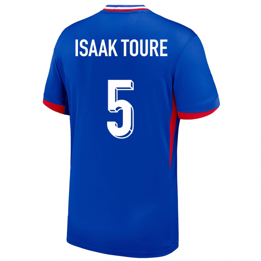 Niño Fútbol Camiseta Francia Souleymane Isaak Toure #5 Azul 1ª Equipación 24-26 Perú