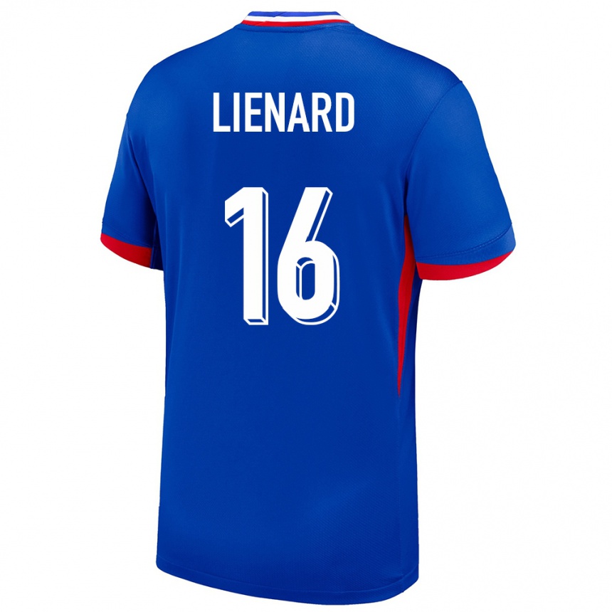 Niño Fútbol Camiseta Francia Yann Lienard #16 Azul 1ª Equipación 24-26 Perú