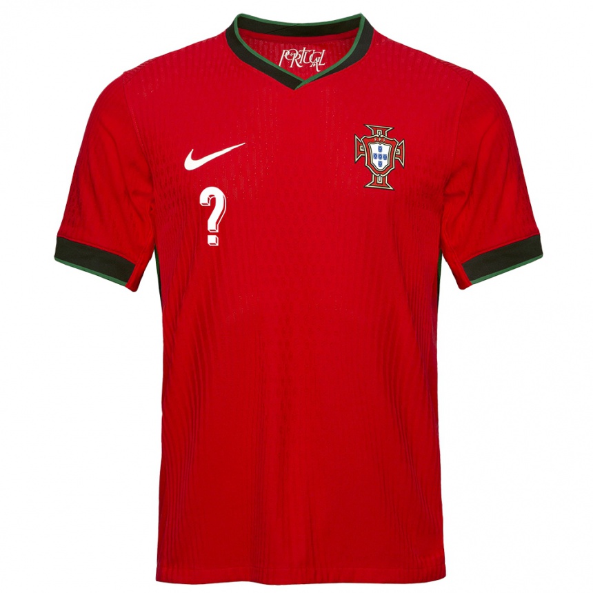 Niño Fútbol Camiseta Portugal Su Nombre #0 Rojo 1ª Equipación 24-26 Perú