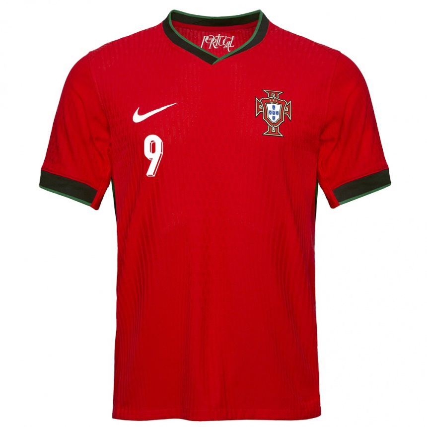 Niño Fútbol Camiseta Portugal Henrique Araujo #9 Rojo 1ª Equipación 24-26 Perú