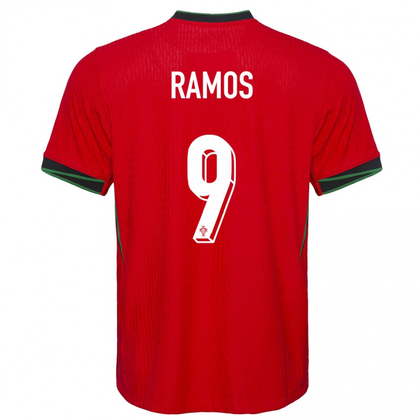 Niño Fútbol Camiseta Portugal Goncalo Ramos #9 Rojo 1ª Equipación 24-26 Perú