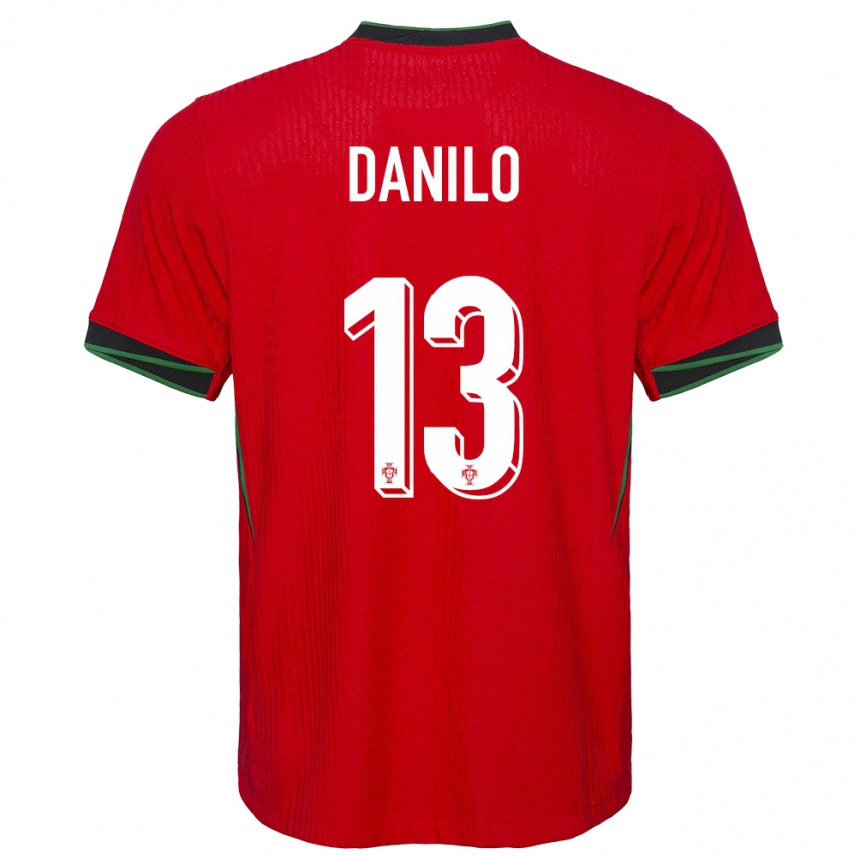 Niño Fútbol Camiseta Portugal Danilo Pereira #13 Rojo 1ª Equipación 24-26 Perú