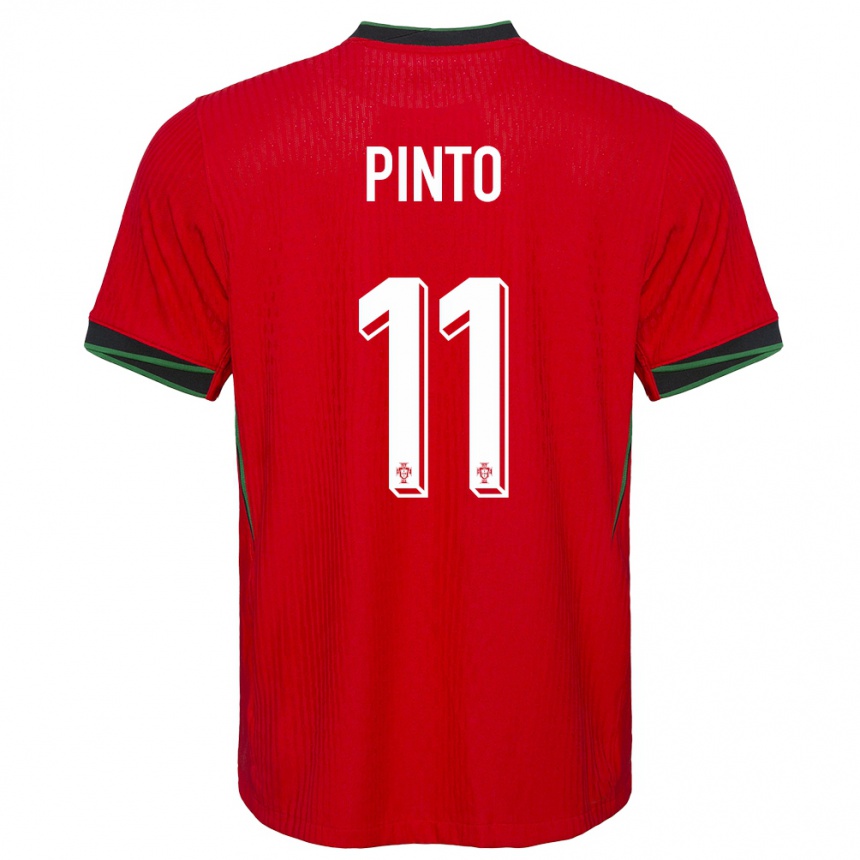 Niño Fútbol Camiseta Portugal Tatiana Pinto #11 Rojo 1ª Equipación 24-26 Perú