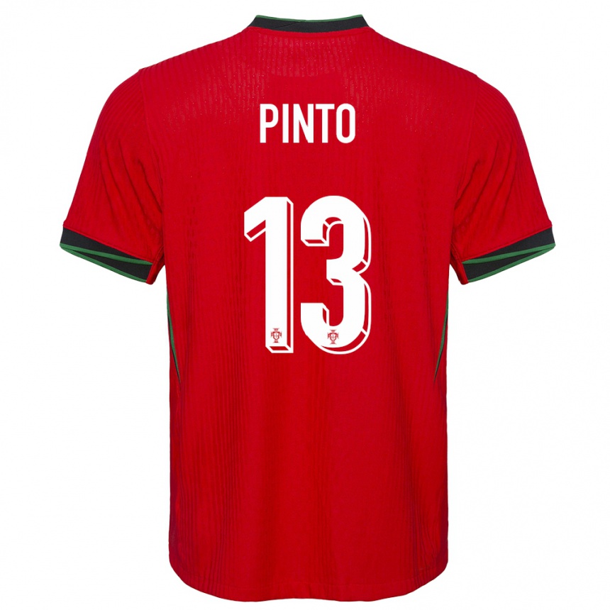 Niño Fútbol Camiseta Portugal Fatima Pinto #13 Rojo 1ª Equipación 24-26 Perú