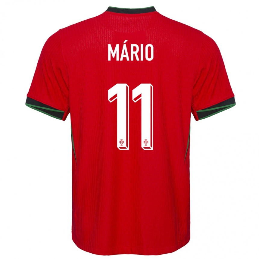 Niño Fútbol Camiseta Portugal Joao Mario #11 Rojo 1ª Equipación 24-26 Perú