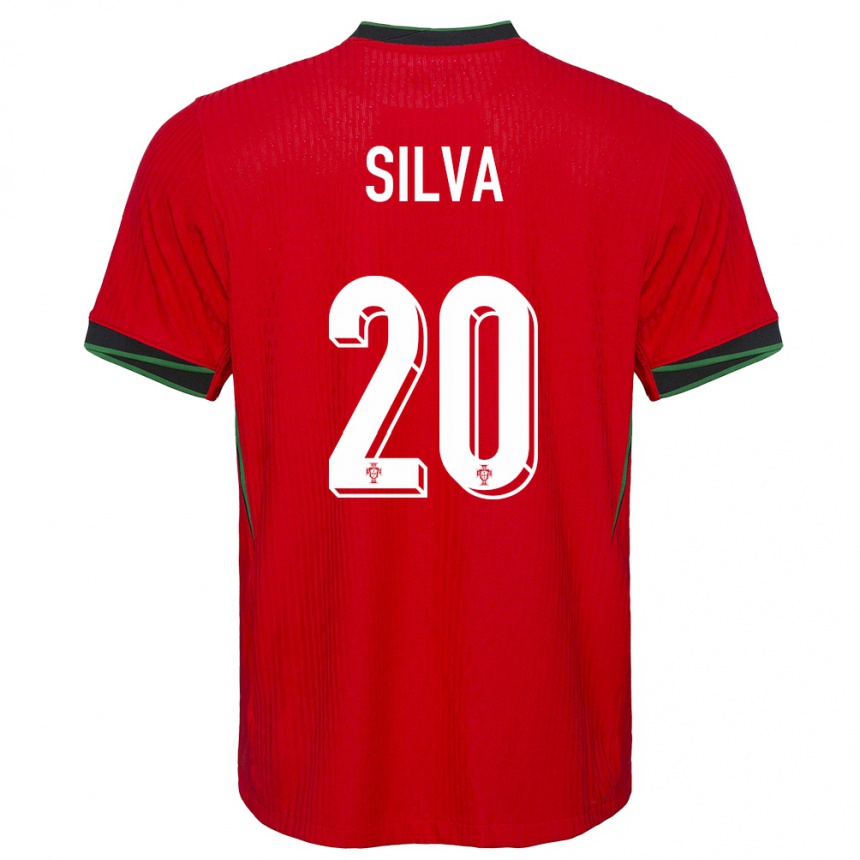 Niño Fútbol Camiseta Portugal Fabio Silva #20 Rojo 1ª Equipación 24-26 Perú