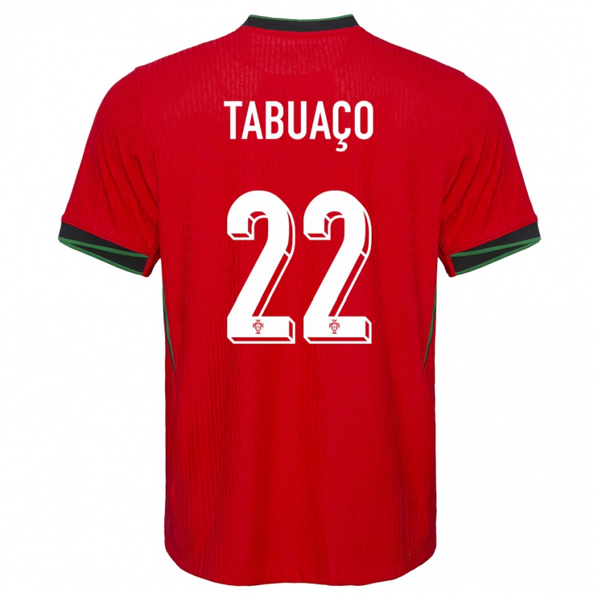 Niño Fútbol Camiseta Portugal Goncalo Tabuaco #22 Rojo 1ª Equipación 24-26 Perú