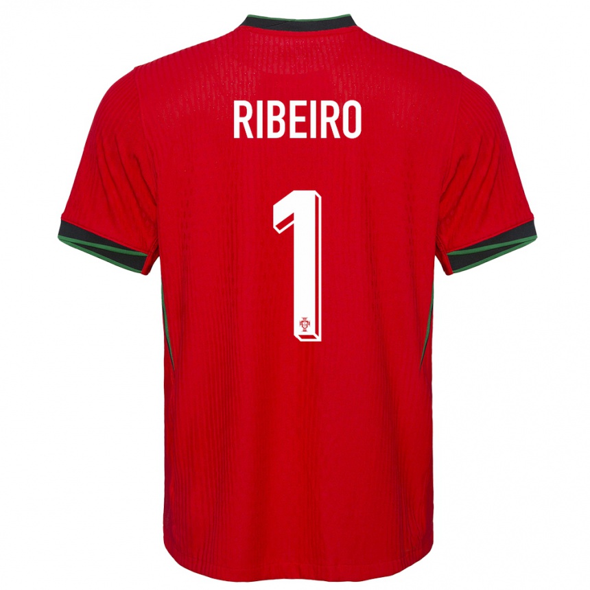 Niño Fútbol Camiseta Portugal Goncalo Ribeiro #1 Rojo 1ª Equipación 24-26 Perú