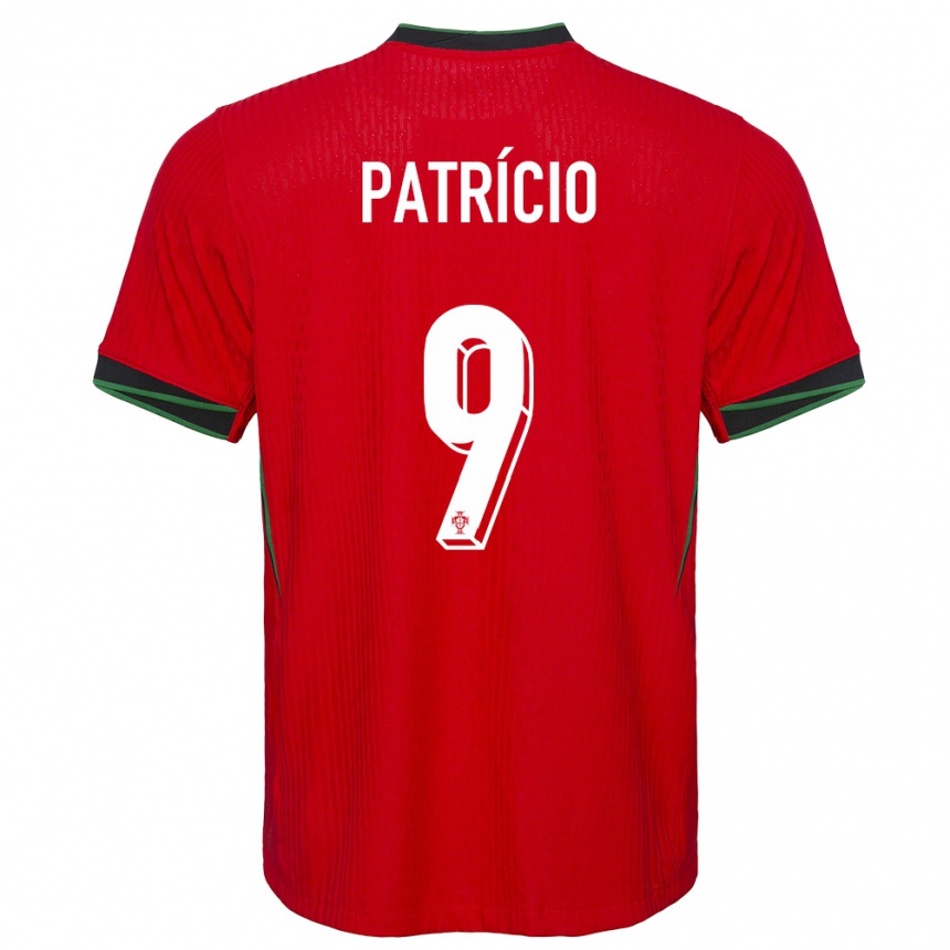 Niño Fútbol Camiseta Portugal Nuno Patricio #9 Rojo 1ª Equipación 24-26 Perú