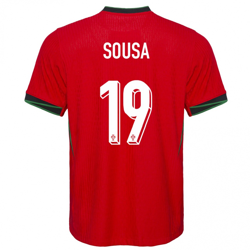 Niño Fútbol Camiseta Portugal Goncalo Sousa #19 Rojo 1ª Equipación 24-26 Perú