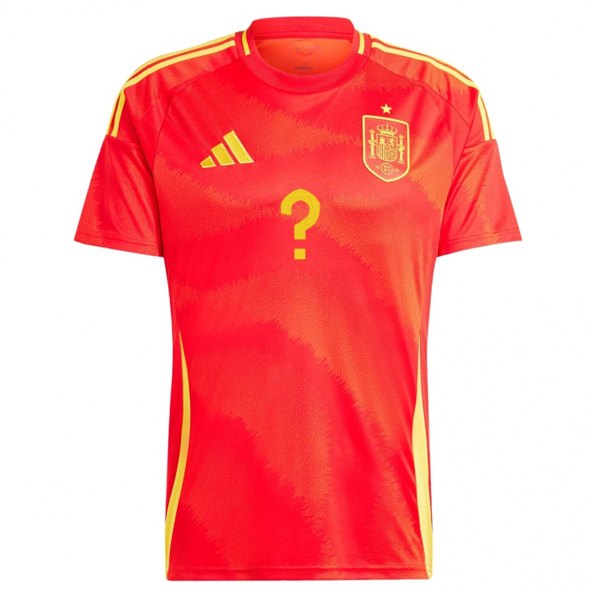 Niño Fútbol Camiseta España Su Nombre #0 Rojo 1ª Equipación 24-26 Perú