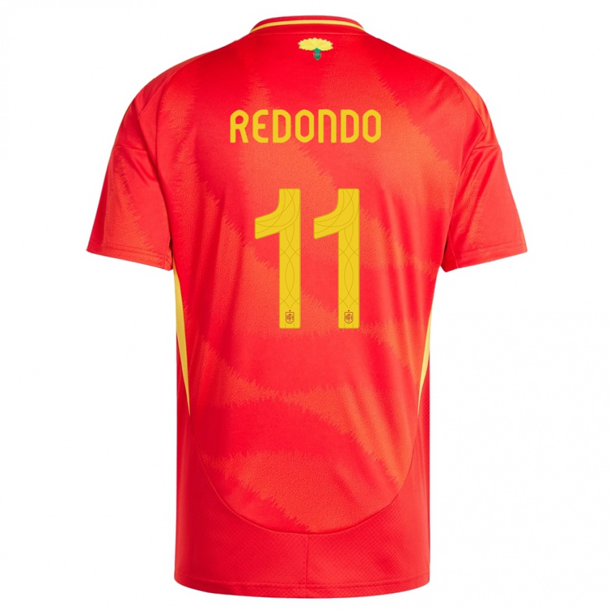 Niño Fútbol Camiseta España Alba Redondo #11 Rojo 1ª Equipación 24-26 Perú