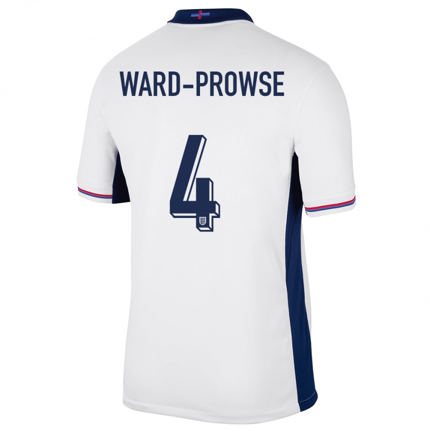 Niño Fútbol Camiseta Inglaterra James Ward-Prowse #4 Blanco 1ª Equipación 24-26 Perú