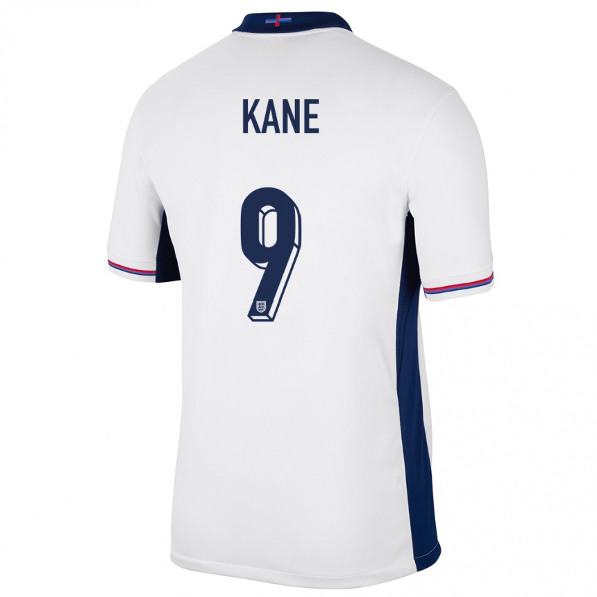 Niño Fútbol Camiseta Inglaterra Harry Kane #9 Blanco 1ª Equipación 24-26 Perú