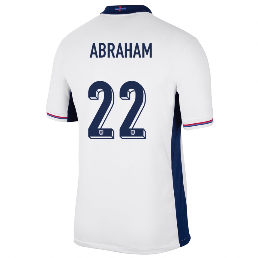 Niño Fútbol Camiseta Inglaterra Tammy Abraham #22 Blanco 1ª Equipación 24-26 Perú