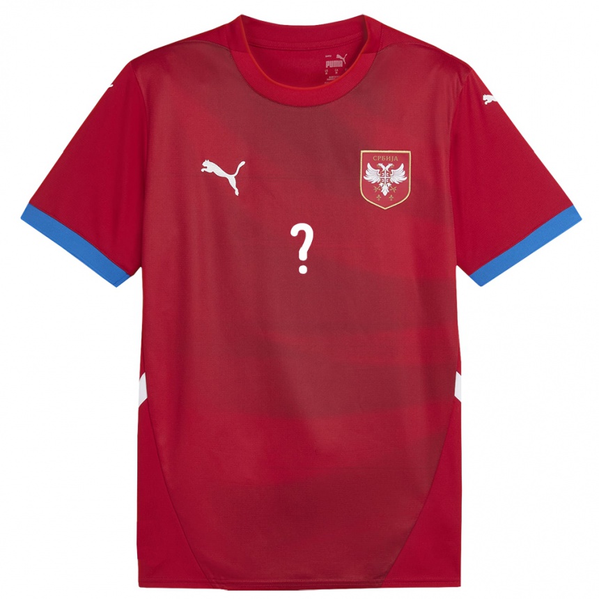 Niño Fútbol Camiseta Serbia Su Nombre #0 Rojo 1ª Equipación 24-26 Perú