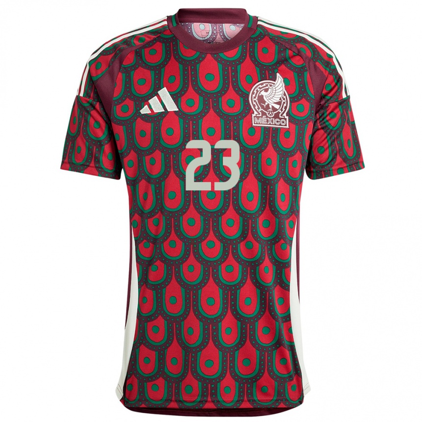 Niño Fútbol Camiseta México Jesus Gallardo #23 Granate 1ª Equipación 24-26 Perú