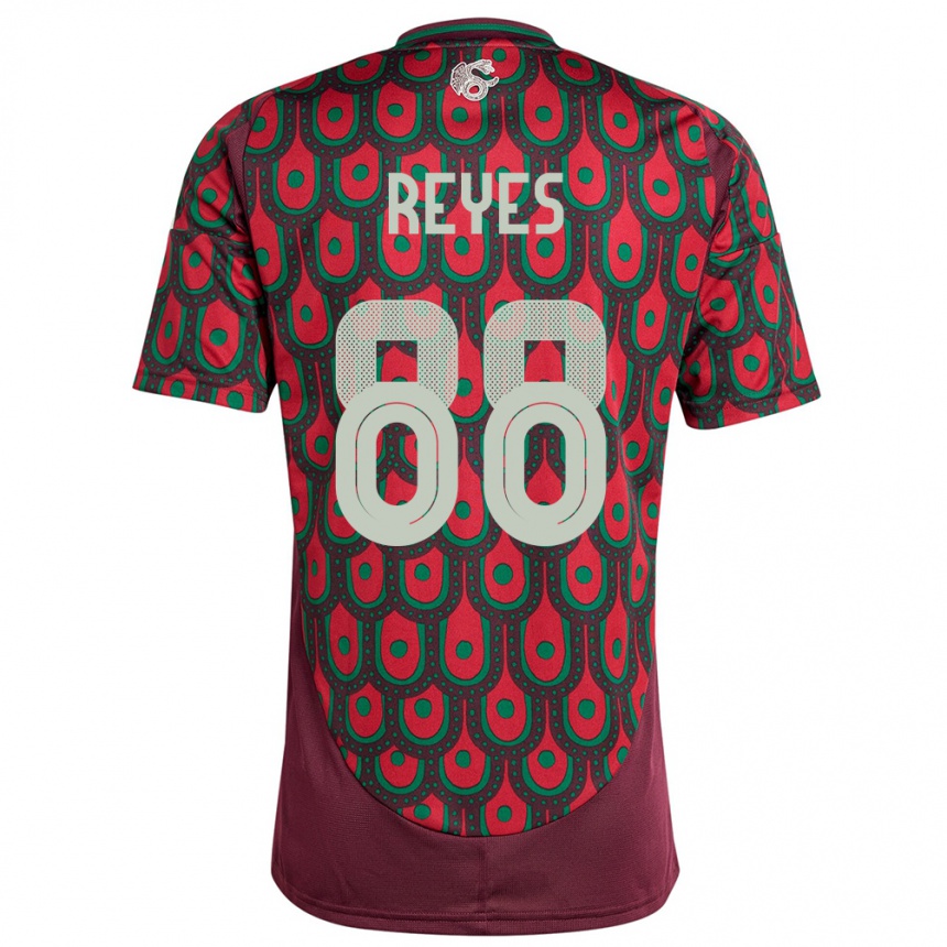 Niño Fútbol Camiseta México Maricarmen Reyes #88 Granate 1ª Equipación 24-26 Perú