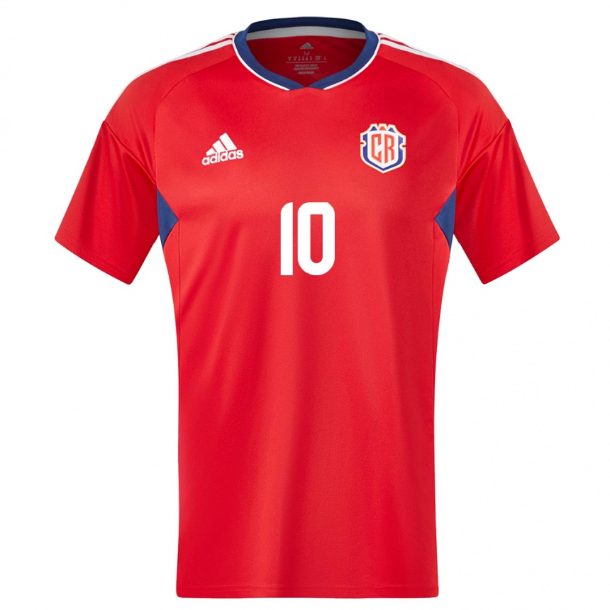 Niño Fútbol Camiseta Costa Rica Bryan Ruiz #10 Rojo 1ª Equipación 24-26 Perú