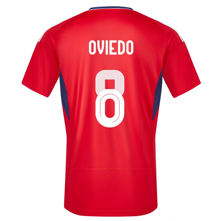 Niño Fútbol Camiseta Costa Rica Bryan Oviedo #8 Rojo 1ª Equipación 24-26 Perú