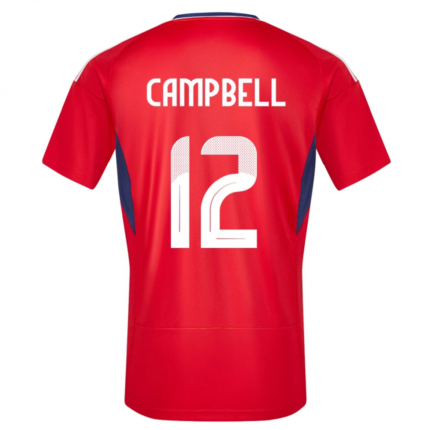 Niño Fútbol Camiseta Costa Rica Joel Campbell #12 Rojo 1ª Equipación 24-26 Perú